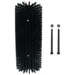 livestock scratching brush for cow, horse, goat animal back scratching brush, effective livestock brushes for scratching, includes horse brush and goat scratching post(f)