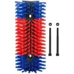 livestock scratching brush for cow, horse, goat animal back scratching brush, effective livestock brushes for scratching, includes horse brush and goat scratching post(c)