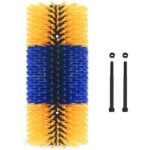 livestock scratching brush for cow, horse, goat animal back scratching brush, effective livestock brushes for scratching, includes horse brush and goat scratching post(b)